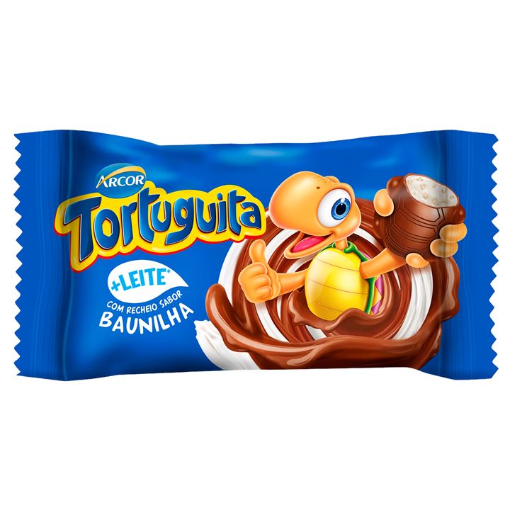 Chocolate Tortuguita (Formato)  Chcocolate ao Leite e Baunilha Display 24x15,5g 