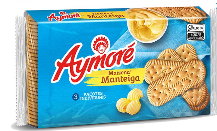 Biscoito Multipack Aymoré Maizena Manteiga 345g 