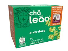 Chá Premium Leão Erva Doce Com 15 Saches Amostra Gratis