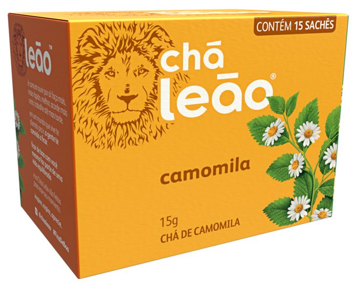 Chá Premium Leão Camomila Com 15 Saches 