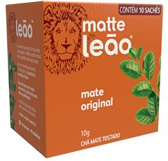 Chá  Leão Matte Natural Com 10 Saches