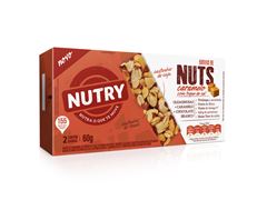 Barra Nuts Nutry Caramelo com toque de Sal 60g(2x30g) 